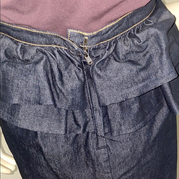 Bisou Bisou Denim Peplum Skirt - Picture 4 of 5